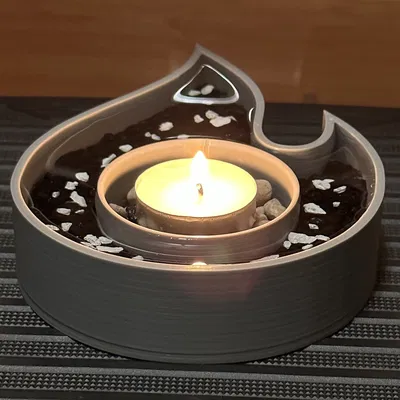 Flame On Water Tealight Holder