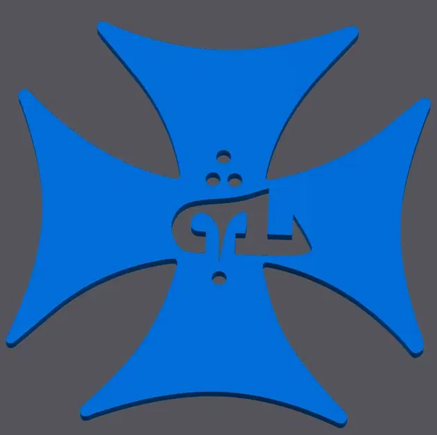 Chữ Thập Malta 3D Model - Image 1