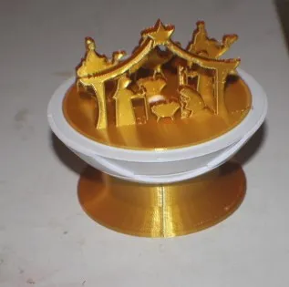 Hang Đá Chúa Giáng Sinh trên đế - Image 1