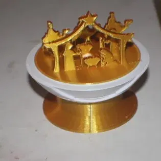 Hang Đá Chúa Giáng Sinh trên đế