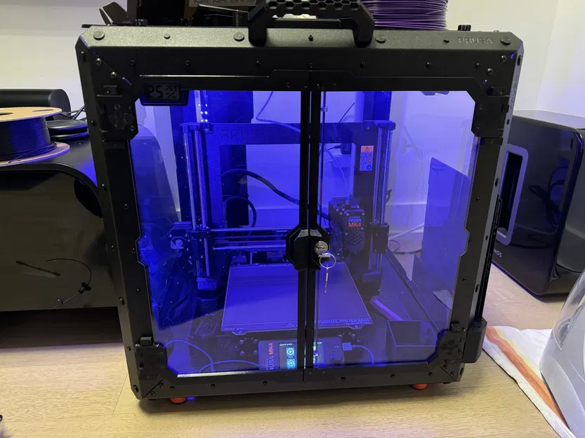 Thanh Dẫn Hướng Dày Hơn Để Gia Cố Bản Lề Cửa Cho Tủ Prusa Có Khóa Cơ Khí - Image 1