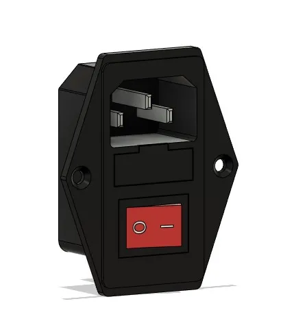 IEC320 C14 POWER SOCKET WITH FUSE HOLDER AND SWITCH - Image 1