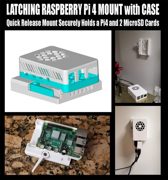 Giá đỡApiModel Raspberry Pi 4 Lắp nhanh T-slot 2020 cho Vỏ Malolo - Image 1