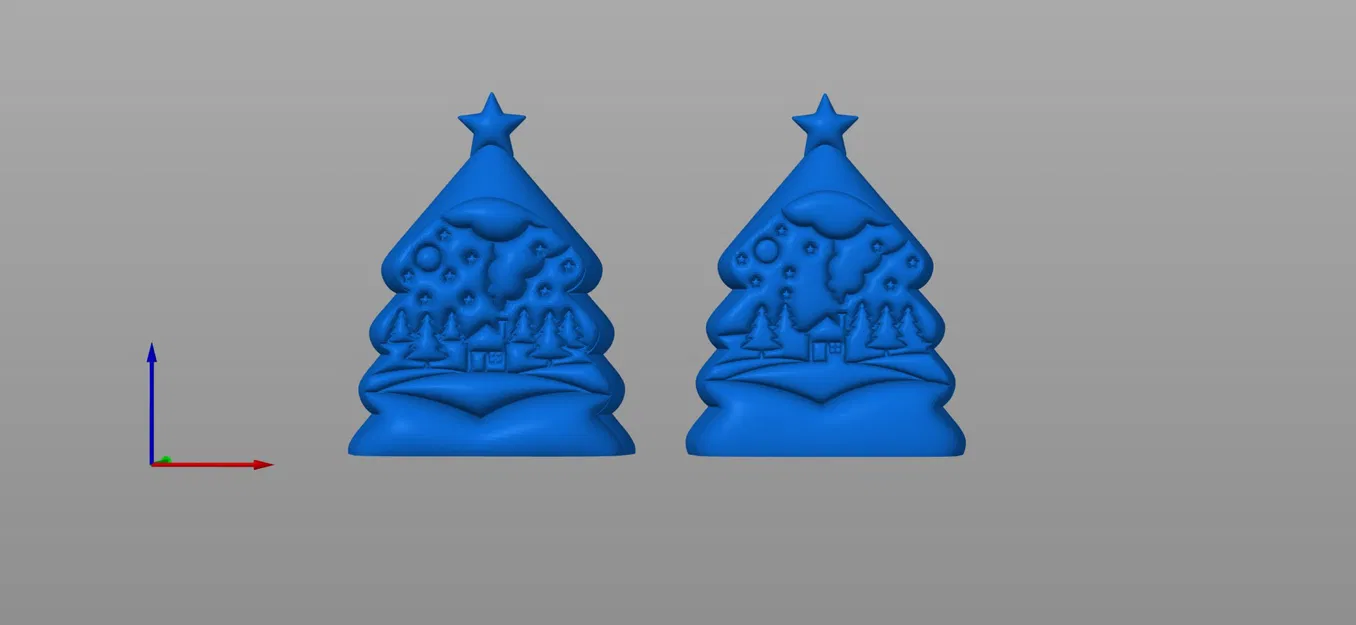 Mô hình 3D Cây thông Giáng sinh kèm Làng - Image 4