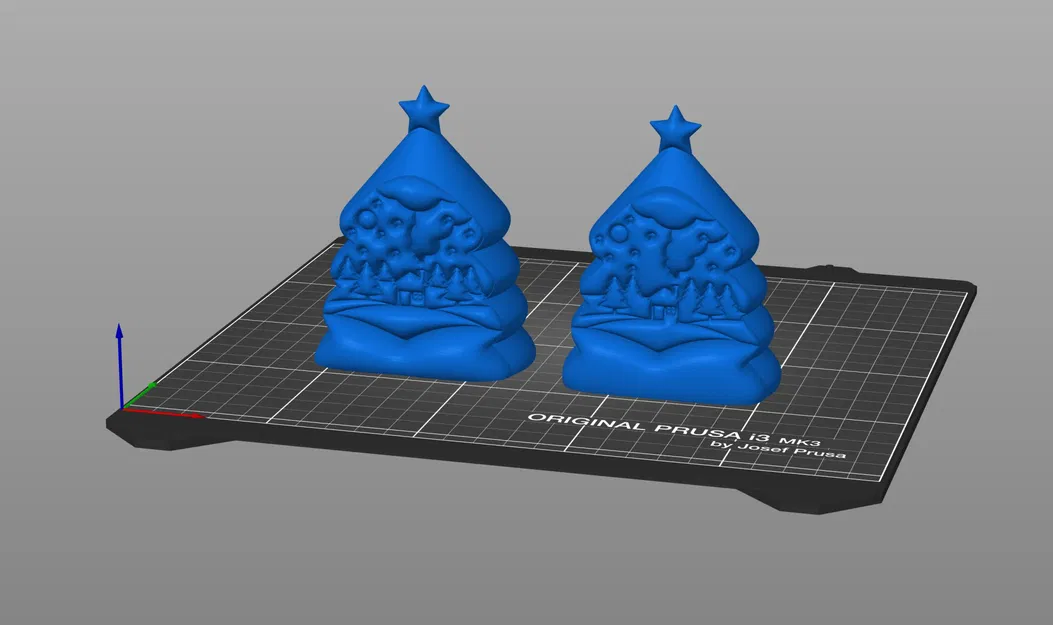 Mô hình 3D Cây thông Giáng sinh kèm Làng - Image 5