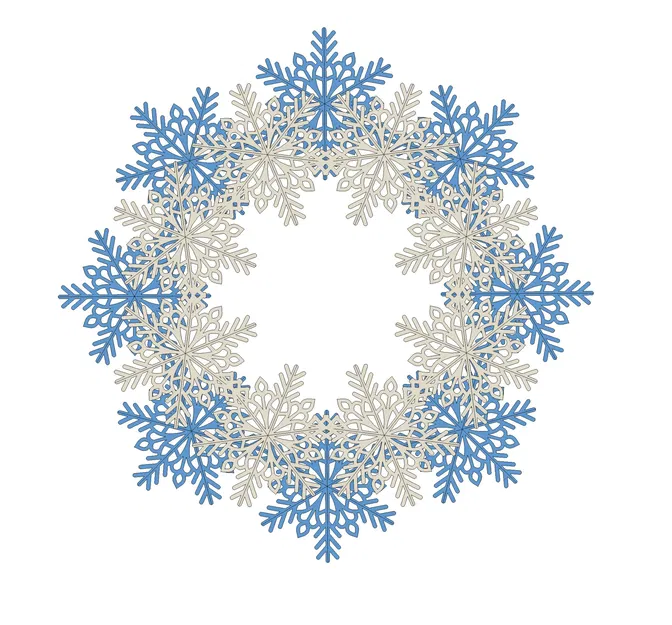 Mẫu Vòng Nguyệt Quế Giáng Sinh 3D - Image 3