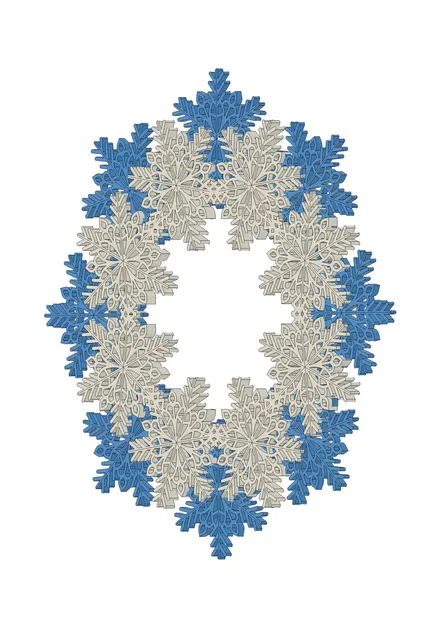 Mẫu Vòng Nguyệt Quế Giáng Sinh 3D - Image 5