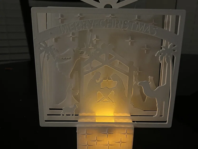 Mô Hình Chúa Giáng Sinh Thắp Nến Tealight - Image 1
