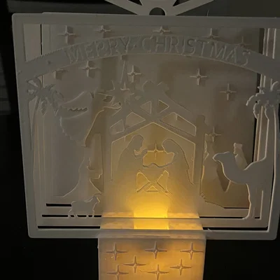 Mô Hình Chúa Giáng Sinh Thắp Nến Tealight