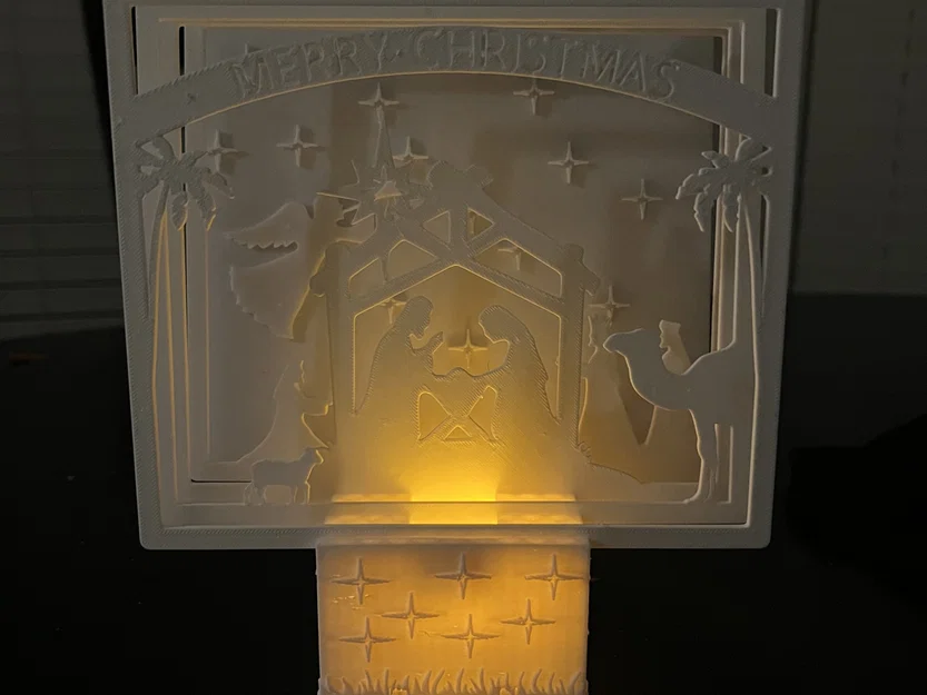 Mô Hình Chúa Giáng Sinh Thắp Nến Tealight - Image 2