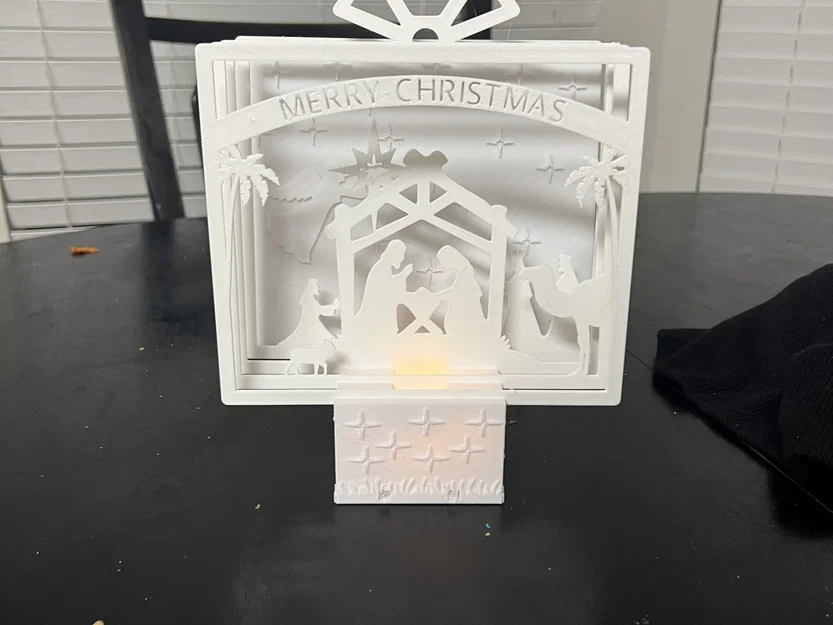 Mô Hình Chúa Giáng Sinh Thắp Nến Tealight - Image 3