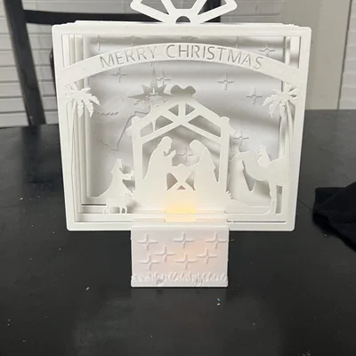 Mô Hình Chúa Giáng Sinh Thắp Nến Tealight