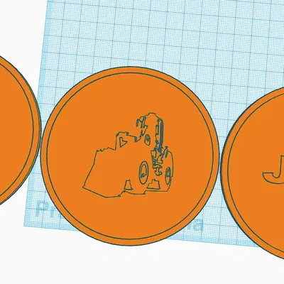 Bộ Đế Lót Ly JCB / JCB Coaster