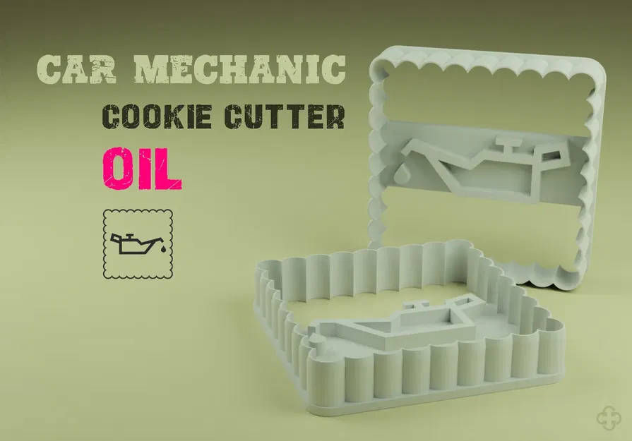 Car mechanic Cookie Cutter (Oil) - Image 1