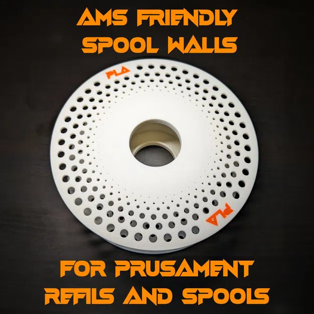 AMS Friendly Spool Ends for Prusament Filament - Image 1