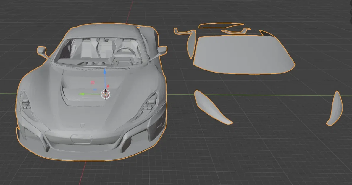 Mô hình xe Rimac Nevera 3D - Image 2