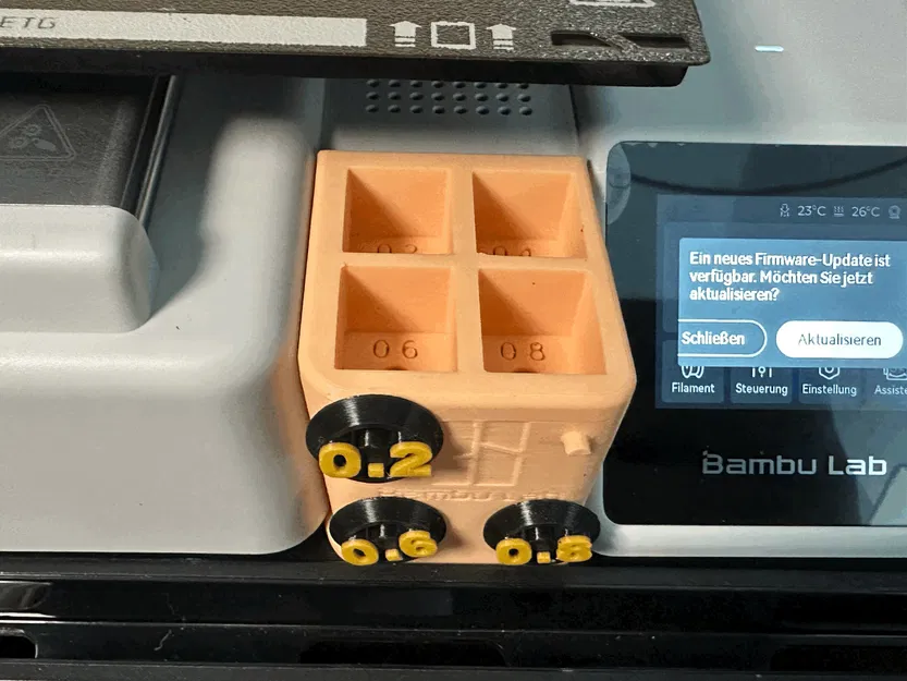 Hộp Đựng Đầu Phun & Đĩa "Máy Giặt" Cho Bambulab A1 Mini - Image 4