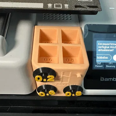 Hộp Đựng Đầu Phun & Đĩa "Máy Giặt" Cho Bambulab A1 Mini