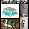 Giá đỡ Raspberry Pi 4 Mở Nhanh có Lẫy Khóa (Bản Remix Vỏ Case Không Ốc Vít Malolo) - Thumbnail 1