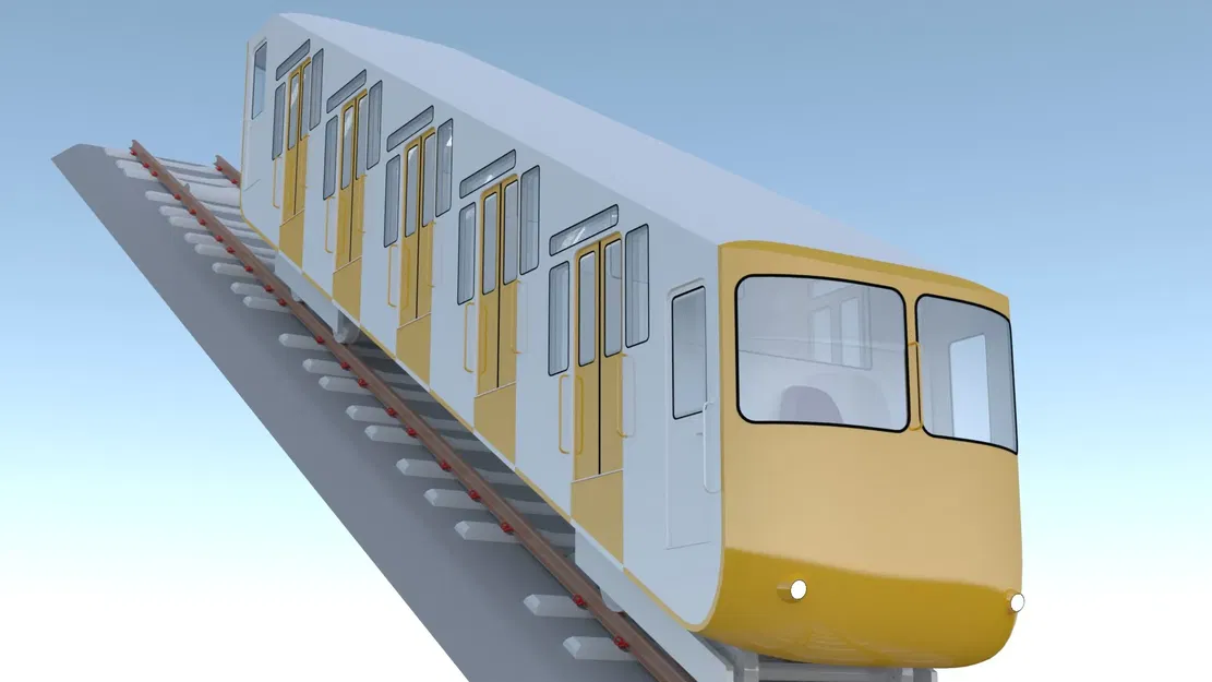 Mô Hình Tàu Kéo Núi Funicolar - Image 7