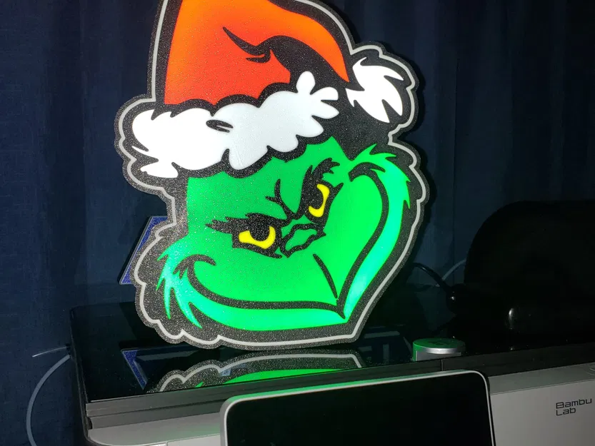 Hộp đèn Giáng sinh Grinch - Image 1