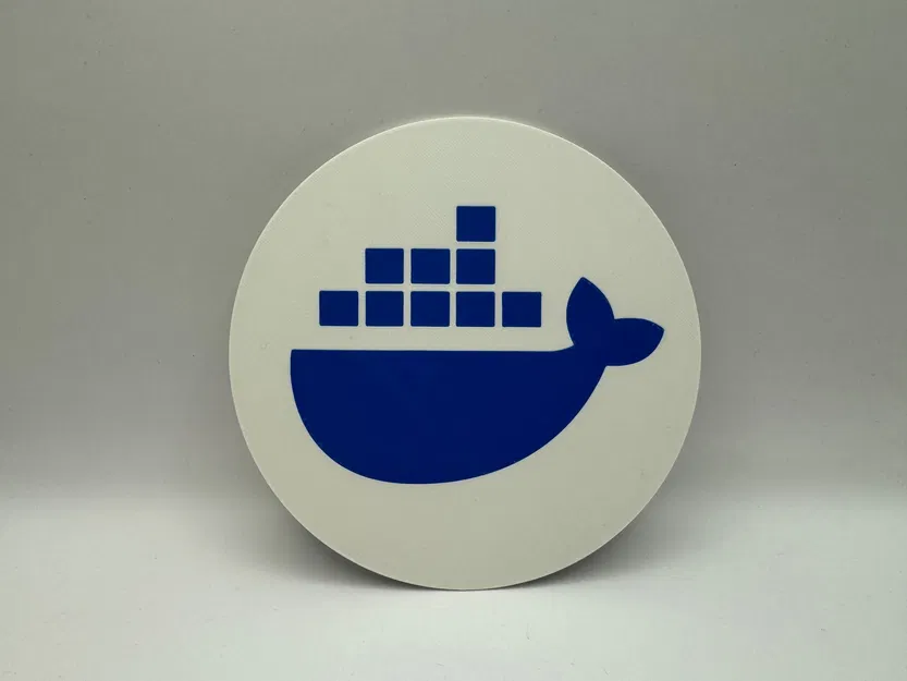 Logo Docker Hình Tròn/Đế Lót Ly - Image 1