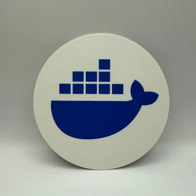Logo Docker Hình Tròn/Đế Lót Ly