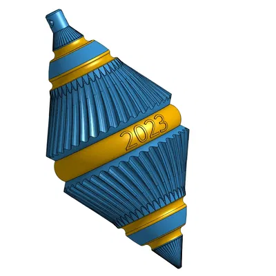 Trang Trí Giáng Sinh Vintage - Phong Cách Thủy Tinh Màu Vân Sơn - Tùy Chỉnh Tên/Năm