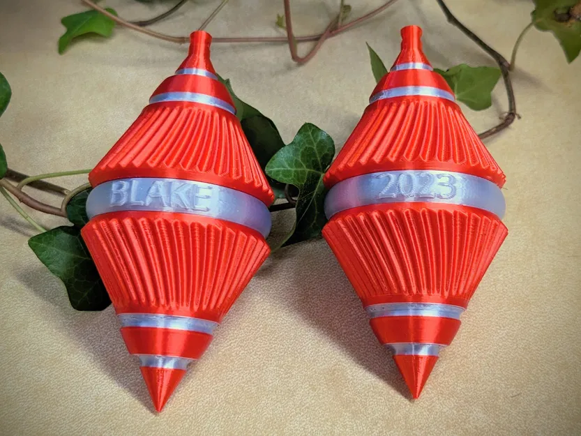 Trang Trí Giáng Sinh Vintage - Phong Cách Thủy Tinh Màu Vân Sơn - Tùy Chỉnh Tên/Năm - Image 4