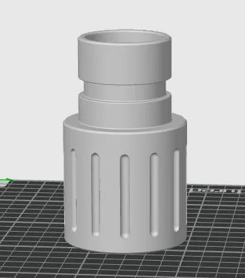 Staubsaugeradapter Ø58,5mm innen X 49,5mm außen mit Nut - Image 1