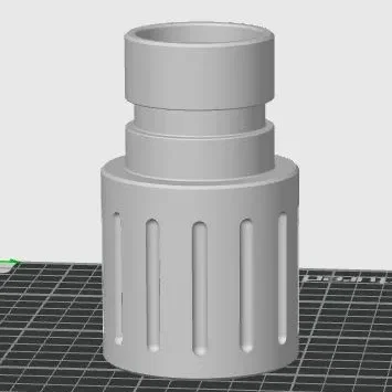 Staubsaugeradapter Ø58,5mm innen X 49,5mm außen mit Nut