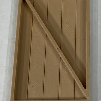 Mô hình hàng rào và cổng bằng gỗ