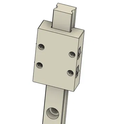 3D-printable MGN rails!