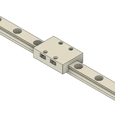 3D-printable MGN rails!