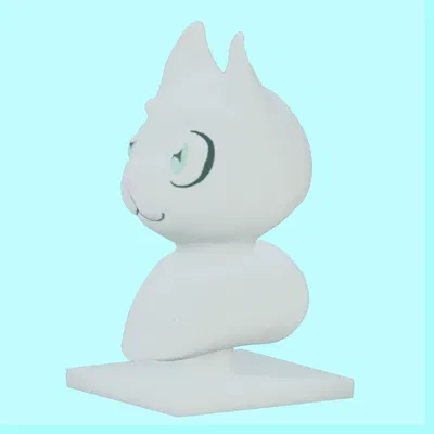 Cartoon/Anime-ish Cat Bust