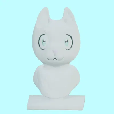 Cartoon/Anime-ish Cat Bust
