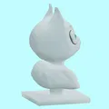 Cartoon/Anime-ish Cat Bust - Thumbnail 3