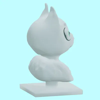 Cartoon/Anime-ish Cat Bust