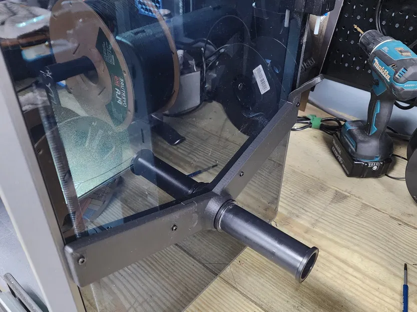 Giá đỡ cuộn dây Creality K1 Gắn Bên Hông Gia cố kèm Dẫn Hướng Dây in 2 mảnh - Image 1