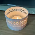 Round Tea Light Candle Holder - Thumbnail 1