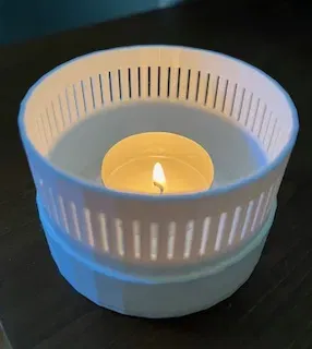 Round Tea Light Candle Holder - Image 2