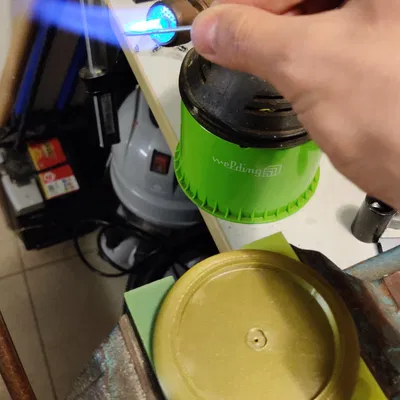 Simple candle holder for advent wreath