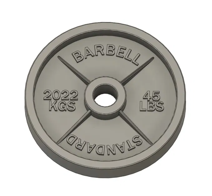 2023 Dumbbell Christmas Ornament - Image 2