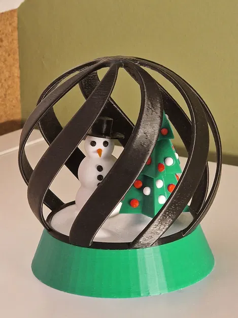 Quả Cầu Tuyết Người Tuyết & Cây Thông Noel - Image 1