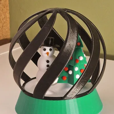 Quả Cầu Tuyết Người Tuyết & Cây Thông Noel