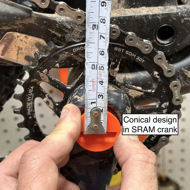 Dụng cụ đo tâm hình nón cho xe đạp - Image 1