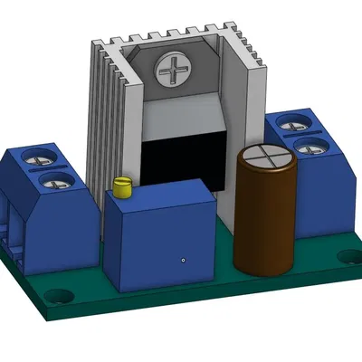 LM317 DC-DC Stepdown Adjustable Voltage Regulator case