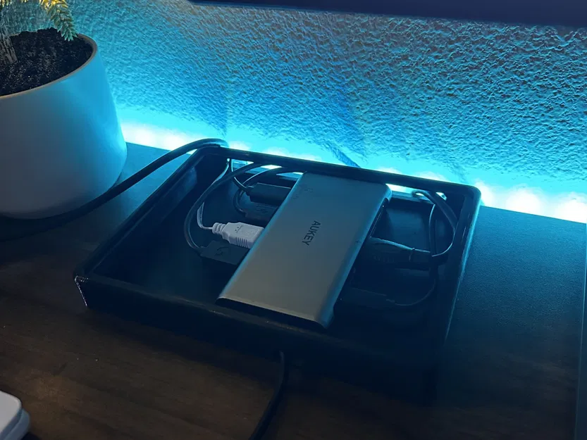 Hộp Đựng Dock USB Hình Lục Giác Cho Bàn Làm Việc - Image 2