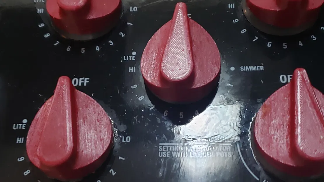 Replacement knob for a GE stove top - Image 1