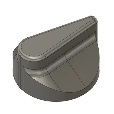 Replacement knob for a GE stove top